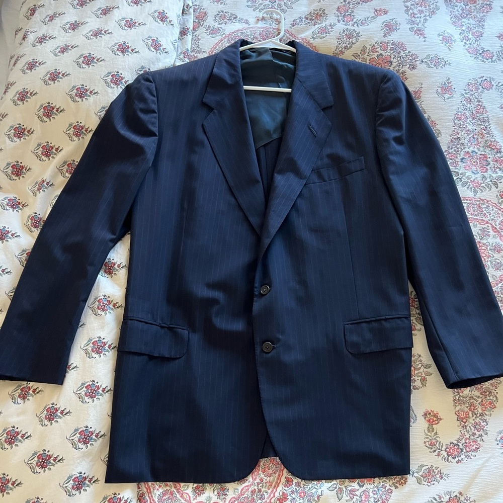 Oxxford Clothes Pinstripe Suit Jacket 48 Tall. Like new.